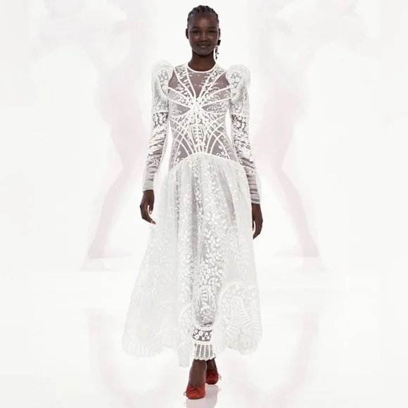 Prima Embroider Zimmermann dress size M size 2 Australia - Picture 2 of 8